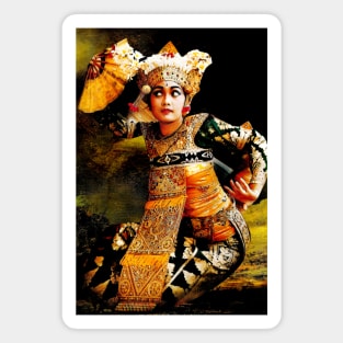 Balinese Traditional Dancer Bali Indonesia Barong Painting Magnet